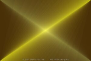 Vonal style E-OP ART with two overlaying images, in yellowish and golden colours.
